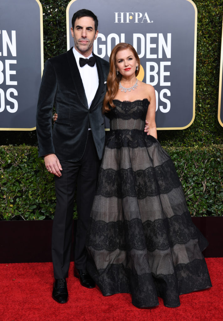 Sacha Baron Cohen and Isla Fisher AFP