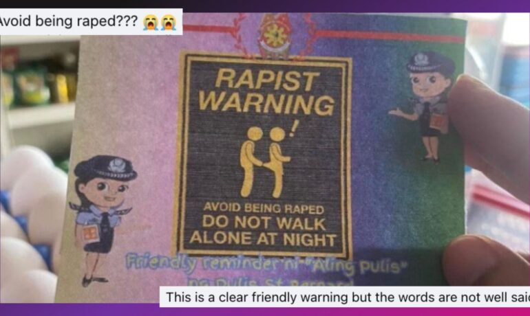 'Reminder or Victim-Blaming Police Station in Southern Leyte draws criticism over 'Anti-Rape' flyer