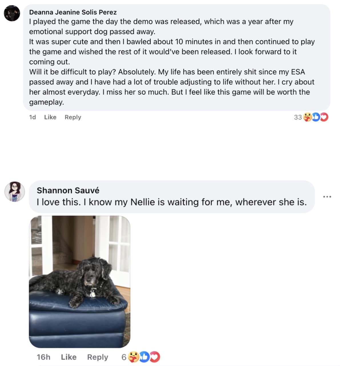 comments about the game