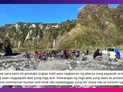 Aetas block access to Mt. Pinatubo, raise concerns over commercial tourism
